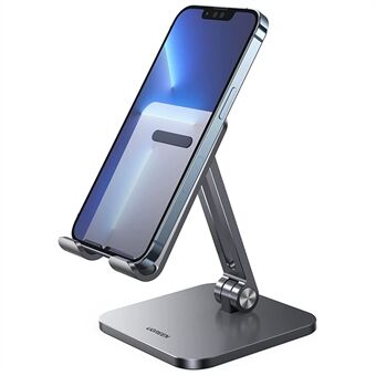 UGREEN 40392 alumiininen taitettava pöytäpuhelinteline liukumaton säädettävä tablet- Stand iPhone 13 Pro Maxille / Galaxy S21 S20 / Huawei P30 Pro/ P20 / Redmi Note10