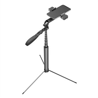 A21S-monitoiminen matkapuhelimen kiinnitysjalusta Stand Selfie Stick Gimbal-vakainjalusta kauko-ohjaimella ja täyttövalolla videon tallentamiseen / vloggaamiseen / suoratoistoon