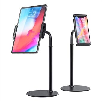 ZM-15 360° kääntyvä tablet- Stand pöytäpuhelinteline 4,7-10,5 tuuman matkapuhelimelle iPadille