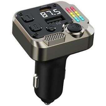 C68 Bluetooth FM-lähetin auto-adapteri PD 30W kaksoisportti autolaturi musiikkisoitin handsfree-puhelut