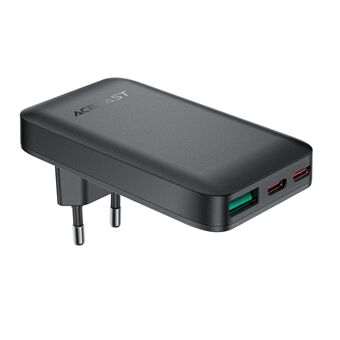 ACEFAST A100 PD 65W Pikalataava GaN-seinälaturi, jossa on 2xUSB-C+USB-A, EU-pistoke