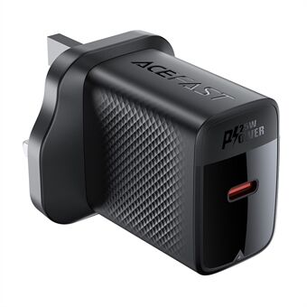 ACEFAST A105 PD 25W GaN Laturi Yksi USB-C Seinälaturiadapteri, UK Plug