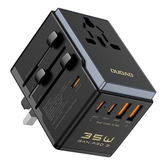 DUDAO A35Pro A35Pro Globaali Matkalaturi 35W GaN Nopea Lataussovitin 2 USB + 3 Type-C Portilla