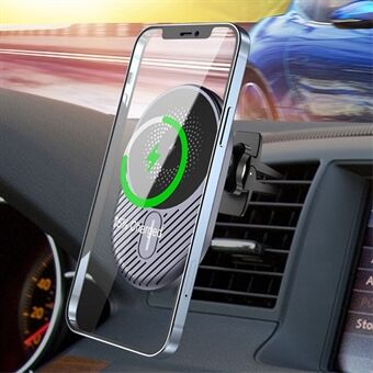 C16 15W magneettinen langaton laturi auton tuuletusaukkokiinnityksellä puhelimen pikalatausteline iPhone Stand -sarjalle
