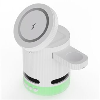 H61 4-in-1 RGB Bluetooth-kaiutin Taipuisa langaton laturi puhelimelle / kuulokkeelle / kellolle