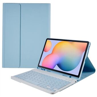 SK-P610 - Samsung Galaxy Tab S6 Lite (SM-P610) Irrotettava Bluetooth-näppäimistö PU-nahkainen suojakuori putoamisen estävä langaton näppäimistökotelo