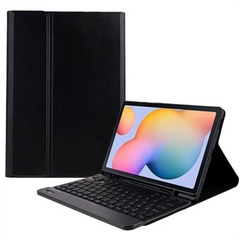 SK-P610D - Samsung Galaxy Tab S6 Lite (SM-P610) Värikäs taustavalaistu Bluetooth-näppäimistö PU-nahkasuojalla