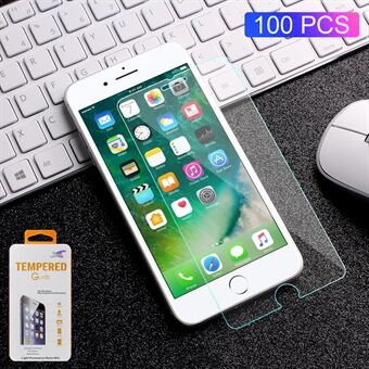 100PCS / erä 0,3 mm panssarilasi karkaistusta lasista iPhone 8/7 / 6s / 6 Arc Edge -laitteelle