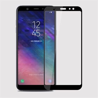 Musta - MOFI 2,5D 9H -näytönsuoja täysikokoisessa karkaistussa lasissa - Samsung Galaxy A6 (2018)