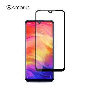 AMORUS-näytön kokoinen painettu karkaistu lasi -suojakalvo - Xiaomi Redmi Note 7 / Note 7 Pro (Intia)