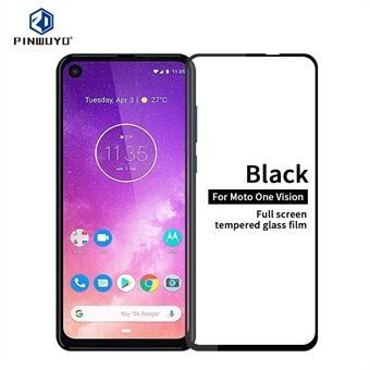 PINWUYO-koko näytön karkaistun lasin suojakalvo räjähdyssuoja Motorola One Vision / P50 -puhelimelle