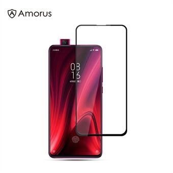 AMORUS-silkkipainatus, täysi peite, täysi liima 9H karkaistu lasi -kalvo - Xiaomi Redmi K20 / K20 Pro / Mi 9T / Mi 9T Pro