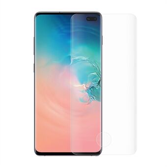 Kaareva täysikokoinen panssarilasi - karkaistu lasi - Samsung Galaxy S10 Plus (sormenjäljen lukituksen avaaminen)