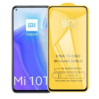 9D täysin peittävä karkaistu lasi näytönsuoja (sivuliima) Xiaomi Mi 10T 5G / 10T Pro 5G