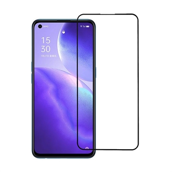 Täyspeittoinen silkkipainettu karkaistun lasin suojakalvo [täysi liima] Oppo Reno5 5G: lle