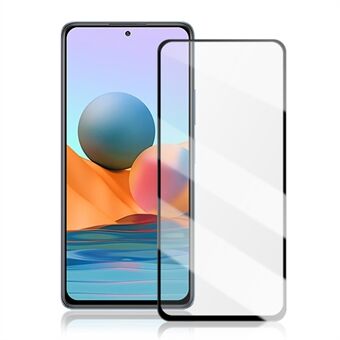 MOCOLO Full Coverage 3D kaareva panssarilasi - Xiaomi Redmi Note 10 - musta