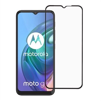 Räjähdyssuojattu, täyden peiton panssarilasi, täysliimainen panssarilasi - Motorola Moto G10 / Motorola Moto G30 - musta