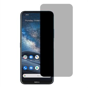 Koko näytön peittävä näytönsuoja Spy suojakalvo karkaistua lasia varten (sivuliima) Nokia 8.3 5G -puhelimelle