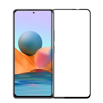 MOFI Anti-burst täydellisesti peittävä karkaistu lasi näytönsuoja, koko liimakalvo Xiaomi Redmi Note 10 Pro / Note 10 Pro Max -puhelimelle