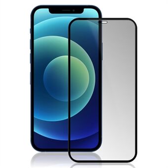 MOCOLO 3D Kaareva Anti-peep karkaistu lasi näytönsuoja iPhone 12 6,1 tuumalle / 12 Pro 6,1 tuumalle - musta