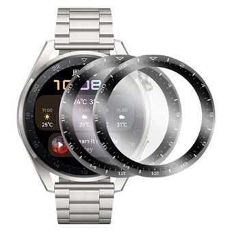 ENKAY [2PCS] 3D Kaareva pehmeä PC Edge + PMMA Full Cover karkaistu lasi näytönsuojat Huawei Watch 3 Pro 48mm