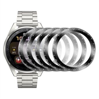 ENKAY [5PCS] 3D Kaareva pehmeä PC Edge + PMMA täysikokoinen karkaistu lasi näytönsuojakalvot Huawei Watch 3 Pro 48mm