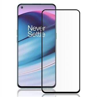 MOCOLO HD 9H koko näytön peittävä silkkitulostus High Definition Tempered Glass Full Glue Protector OnePlus Nord CE 5G:lle - musta