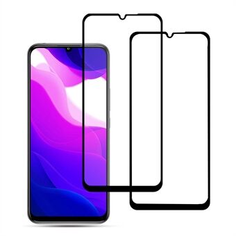 AMORUS 2Kpl Full Glue Silkkitulostus Toissijaisesti kovettunut Full Screen Protector Karkaistu lasikalvo Xiaomi Mi 10 Lite 5G:lle