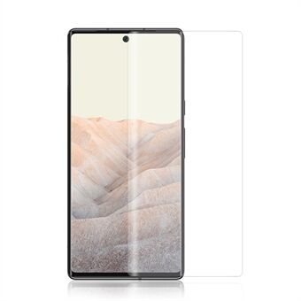 AMORUS Ultra Clear Täyspeitto Täysi liima 3D Kaareva UV Nestemäinen tarttuva karkaistu lasikalvo Google Pixel 6 Pro