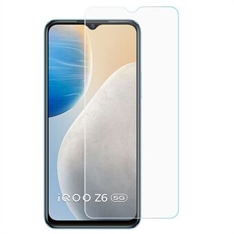 Vivo iQOO Z6 karkaistu lasi näytönsuoja 0,3 mm kaarireunat Räjähdyssuojattu kuplaton HD kirkas kalvo