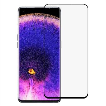 3D Kaareva kirkas näytönsuoja Oppo Find X5:lle, täysin peittävä sivuliima Scratch karkaistu lasikalvo