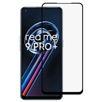 Realme 9 Pro+ 5G Ultra Kirkas 9D Silkkitulostus Suojakalvo Sivuliima Karkaistu lasi Särkyttävä täysikokoinen näytönsuoja