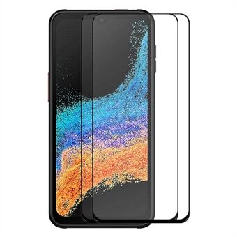 ENKAY HAT Prince 2 kpl / pakkaus Samsung Galaxy Xcover6 Pro 5G Full Glue Full Screen Protector 2.5D Arc Edge HD kirkas korkea alumiinipii lasikalvo