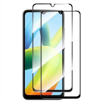 ENKAY HAT Prince 2kpl / sarja Xiaomi Redmi A1 4G / Redmi A1+ 4G Full Glue Ultra Clear Full Screen Protector High-alumiininen silikonilasi 0.26mm 9H 2.5D Arc Edge Screen Film