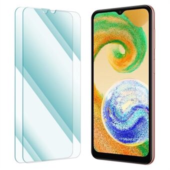 ENKAY HAT Prince 2 kpl / pakkaus Samsung Galaxy A04 4G (164,4 x 76,3 x 9,1 mm) / A04s 4G (164,7 x 76,7 x 9,1 mm) karkaistu lasikalvo 2,5D Arc Edge 0,26 mm Ultra Clear Glu Protector 9H Full Screen Glu Protector