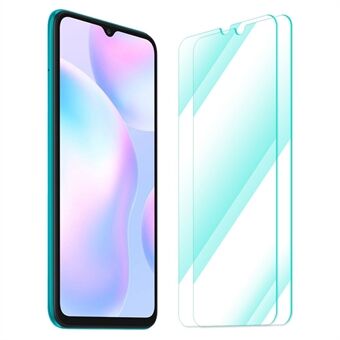 ENKAY HAT Prince 2 kpl / pakkaus Xiaomi Redmi 9A / 9C / 9C NFC karkaistu lasi näytönsuoja 2.5D 0.26mm 9H Ultra Clear Screen Film