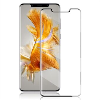 MOCOLO näytönsuoja Huawei Mate 50 Pro 4G:lle, Full Glue 3D Kaareva karkaistu lasikalvo - musta