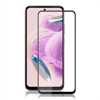 MOCOLO Xiaomi Redmi Note 12S 4G Silk Printing Karkaistu lasi Toissijaisesti kovettunut koko näytönsuoja - musta