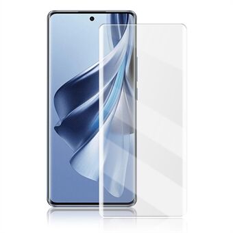 MOCOLO Oppo Reno10 5G (Global) -laitteelle tarkoitettu naarmuuntumaton täysinäyttösuojus, 3D-kaareva UV-nestemäinen karkaistu lasikalvo.