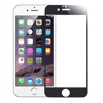 Galvanoitu karkaistu lasi näytönsuoja iPhone 6 / 6s -puhelimille - musta