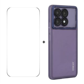 Xiaomi Redmi K70 Pro 5G / Xiaomi Redmi K70 5G ENKAY HAT PRINCE Kotelo Matta TPU Puhelimen Suoja Kuoren kanssa + 9H Lasi Suoja ت