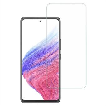 AMORUS Samsung Galaxy A53 5G hankausta estävälle korkean alumiinipii lasin 2.5D Arc Edge HD visuaalinen näytönsuoja