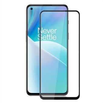 AMORUS OnePlus Nord 2T 5G Full Glue Tempered Glass Toissijaisesti vahvistava silkkitulostus HD Full Screen Protector - musta