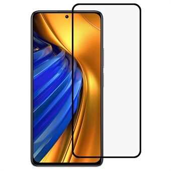 Xiaomi Poco F4 5G / Redmi K40S 5G Täyspeittava Näytönsuoja Silkkipainatus Täyskansi Täysi liima Kirkas karkaistu lasikalvo