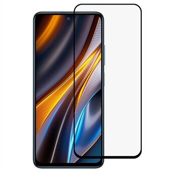 RURIHAI Xiaomi Poco X4 GT 5G / Redmi Note 11T Pro 5G / Note 11T Pro+ 5G koko näytön toissijaisesti kovettuva alumiinipiilasikalvo, 2.5D HD kulumista estävä Full Glue näytönsuoja