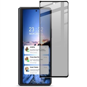 IMAK Samsung Galaxy Z Fold4 5G Anti- Spy karkaistu lasi näytönsuoja Täysin liimaherkkä kosketuskalvo