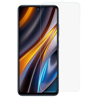 Xiaomi Poco F4 5G / Redmi K40S 5G 2.5D Arc Edge Ultra Clear Anti-sormenjälkiä karkaistu karkaistu lasikalvo korkea alumiinipii lasi näytönsuoja