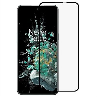 Pölynkestävä karkaistu lasi näyttökalvo OnePlus 10T 5G:lle, Full Glue Full Coverage HD Silk Printing -puhelimen näytönsuoja