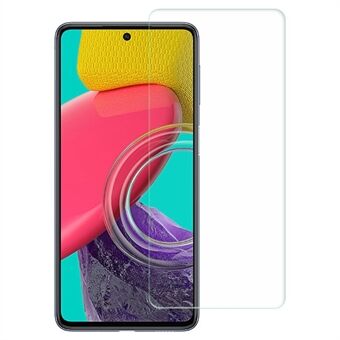 Samsung Galaxy M53 5G -puhelimen näytönsuoja 2.5D Arc Edge Naarmuuntumaton HD Kirkas karkaistu Scratch