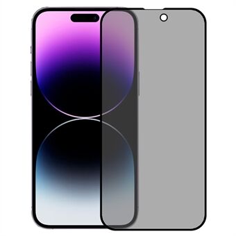 iPhone 16 Pro Max -karkaistu lasisuojakalvo, täysi peitto, yksityisyyssuojaava silkkitulostettu suojakalvo.